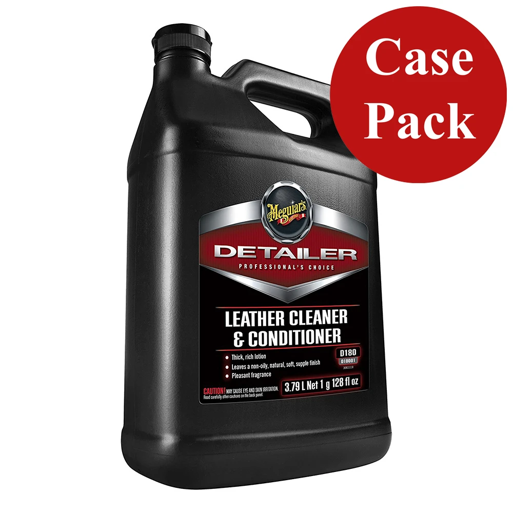Meguiar's Detailer Leather Cleaner & Conditioner - 1-Gallon *Case of 4* D18001CASE