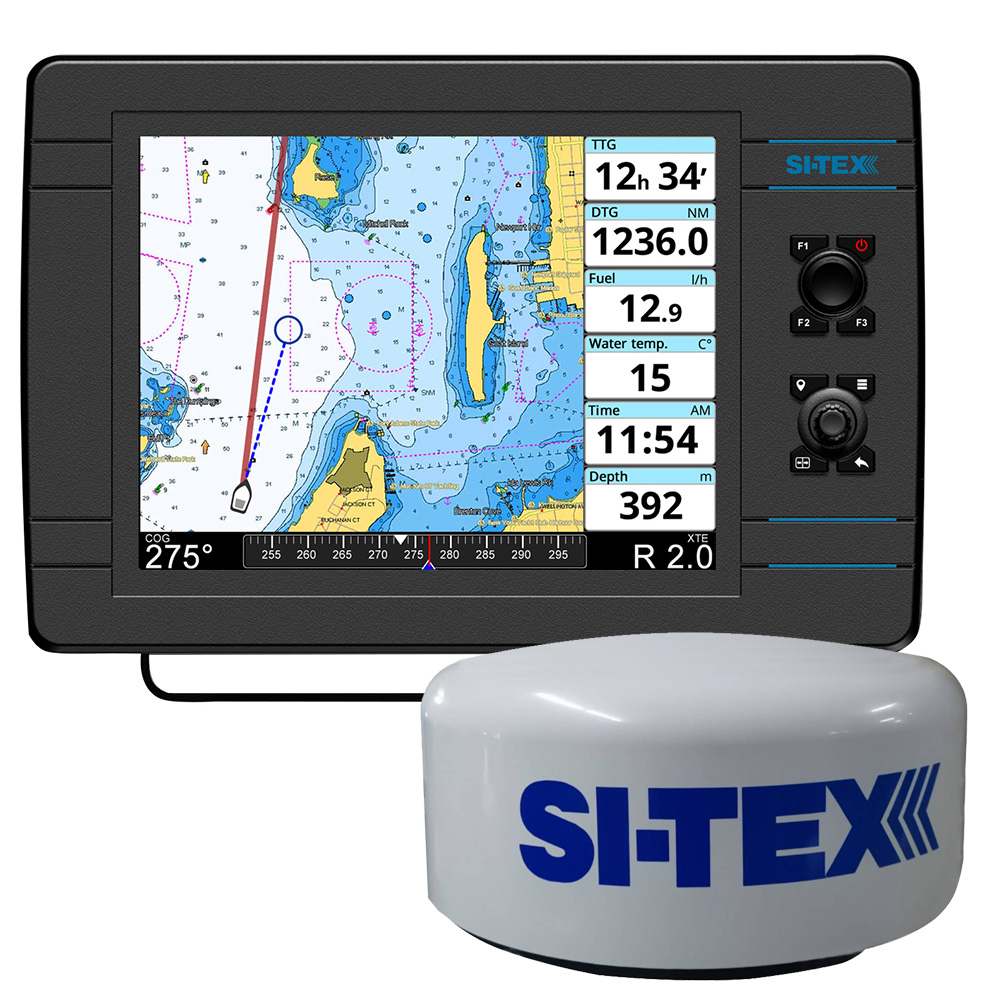 SI-TEX NavPro 1200F w/MDS-15 WiFi 20" Hi-Res Digital Radome Radar w/15M Cable NAVPRO1200FR