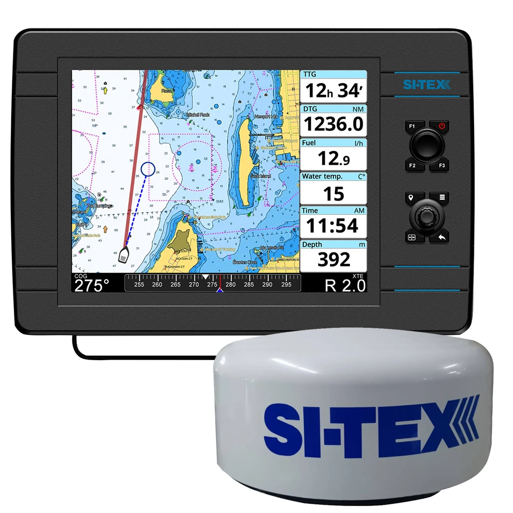 SI-TEX NavPro 1200 w/MDS-15 WiFi 20" Hi-Res Digital Radome Radar w/15M Cable NAVPRO1200R