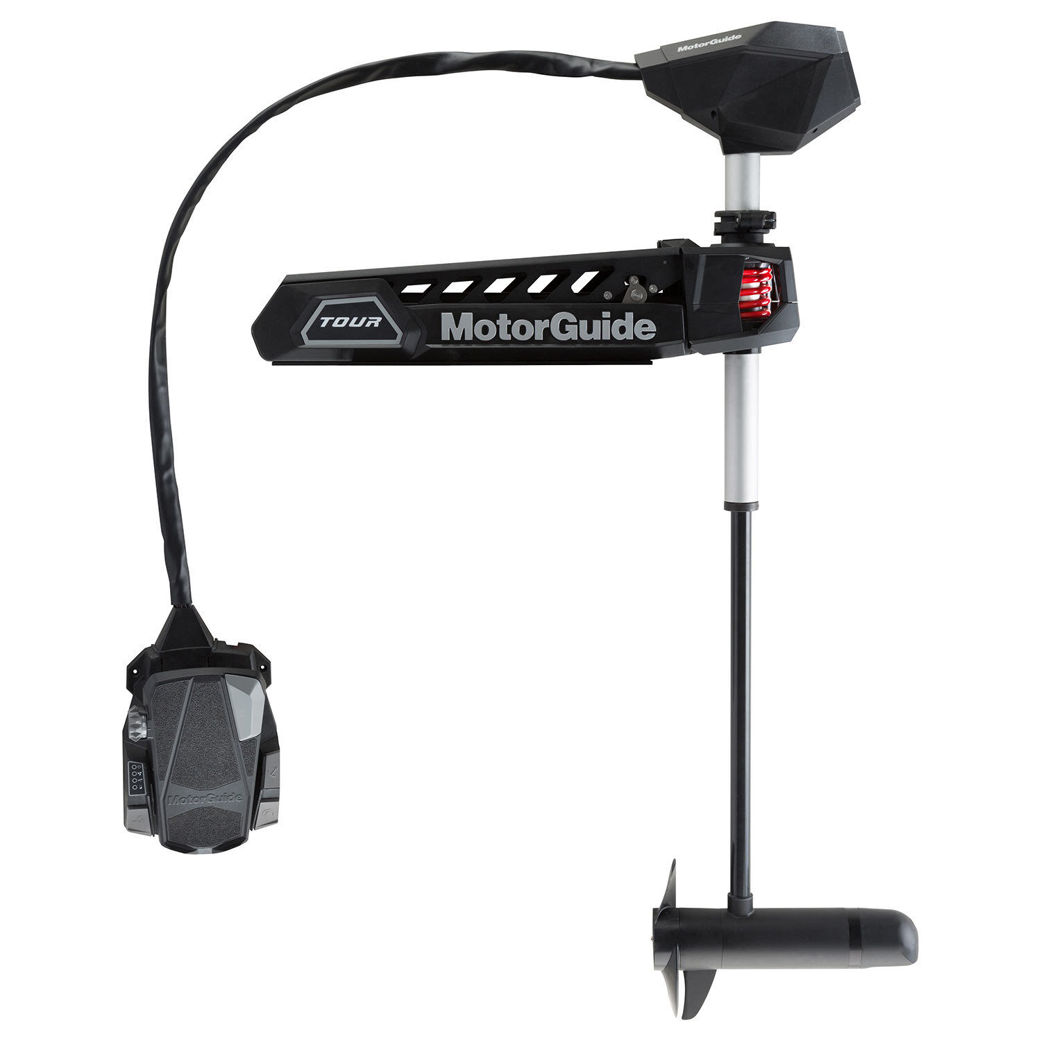 MotorGuide Tour Pro Bow-Mount Cable-Steer Trolling Motor, 36V, 109 lb Thrust, 45in Shaft, Pinpoint GPS, HD+ Universal Sonar, Freshwater