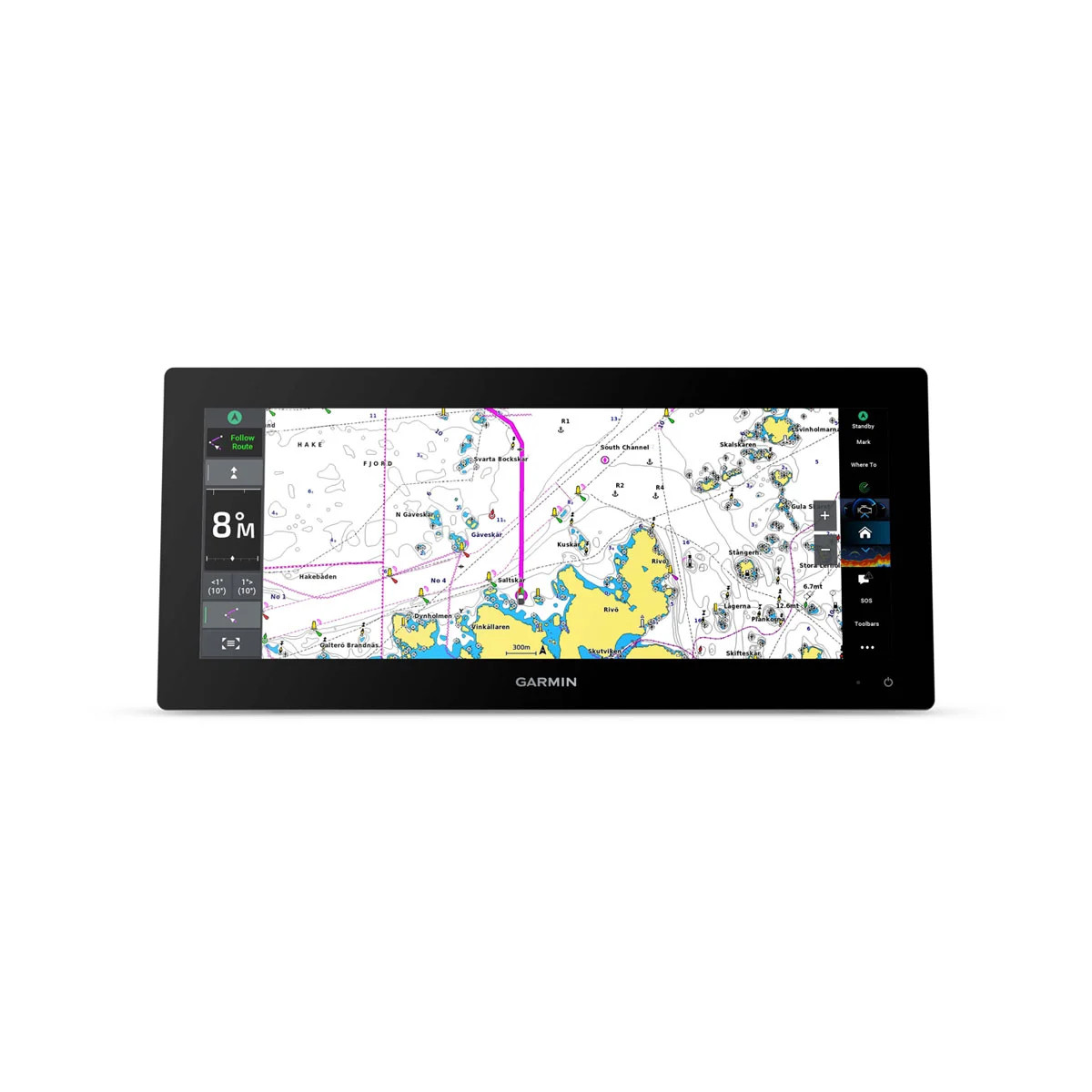 Garmin GPSMAP 1523xsv Marine Chartplotter, 15 in Ultrawide IPS Touchscreen, SideVü, ClearVü, Traditional CHIRP Sonar, Worldwide Basemap, No Transducer, NMEA 2000