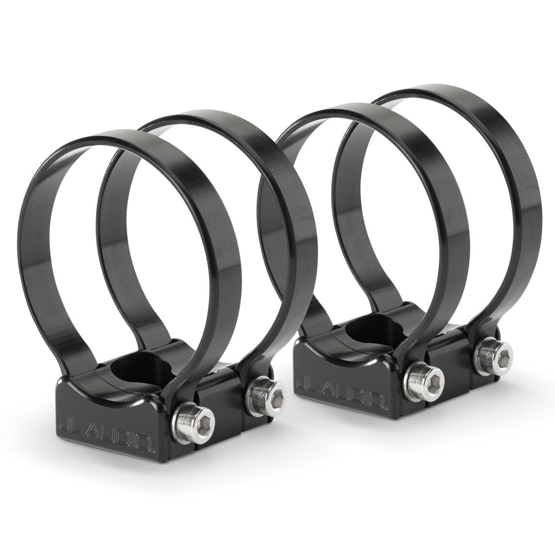 JL Audio VeX Speaker Swivel Pipe Mount Brackets, 2.625in Clamp ID, 2pk, Black Finish