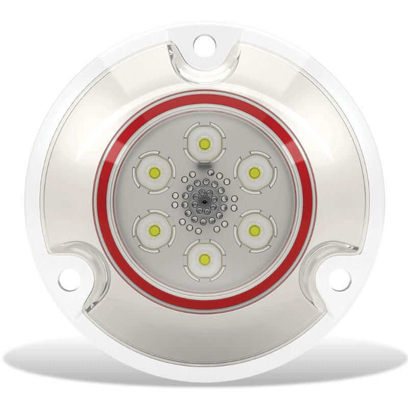 Lumishore ORA SMX11 Surface Mount Underwater LED Light, Blue Light, 10.5-14.5V DC, IP68, 60° Beam, 85mm Face Diameter