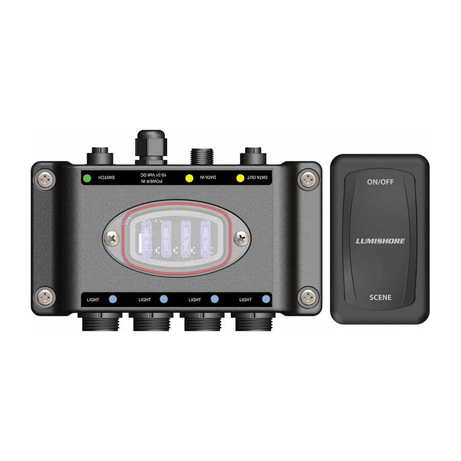 Lumishore SUPRA THX/TIX i-Connect Hub & Switch Kit, For THX/TIX SUPRA Underwater Lights, 4-Light, 10.5-31V DC, IP68