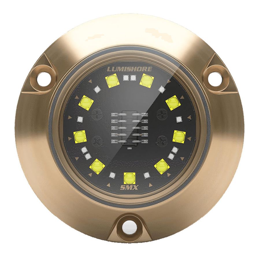 Lumishore ECLIPSE SMX24 Surface Mount Underwater LED Light, White Light, 12V Only, IP68, 3,100 Fixture Lumens, 90° Beam