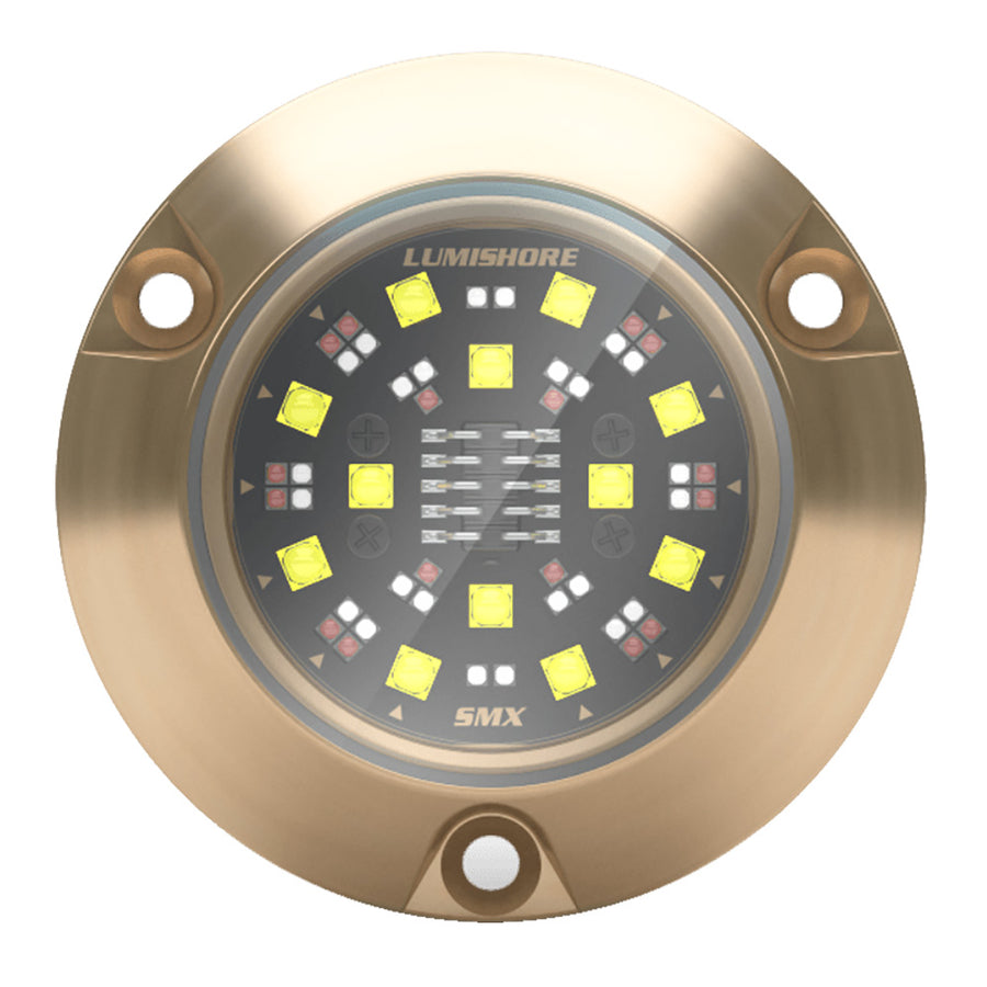 Lumishore SMX94 Surface Mount Underwater LED Light, RGBW Color Select, 6,000 Fixture Lumens, 10.5-31V DC, IP68