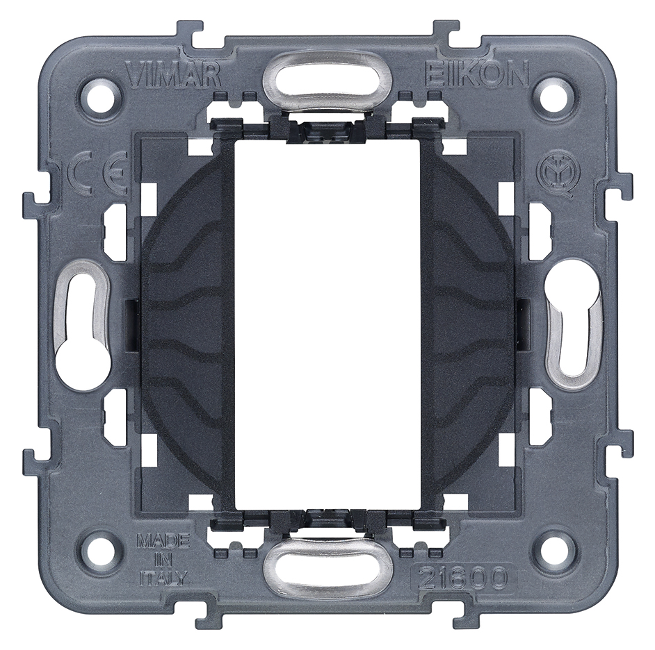 Vimar Eikon 1-Module Mounting Frame, No Screws, For 60 mm or 56 x 56 mm Boxes