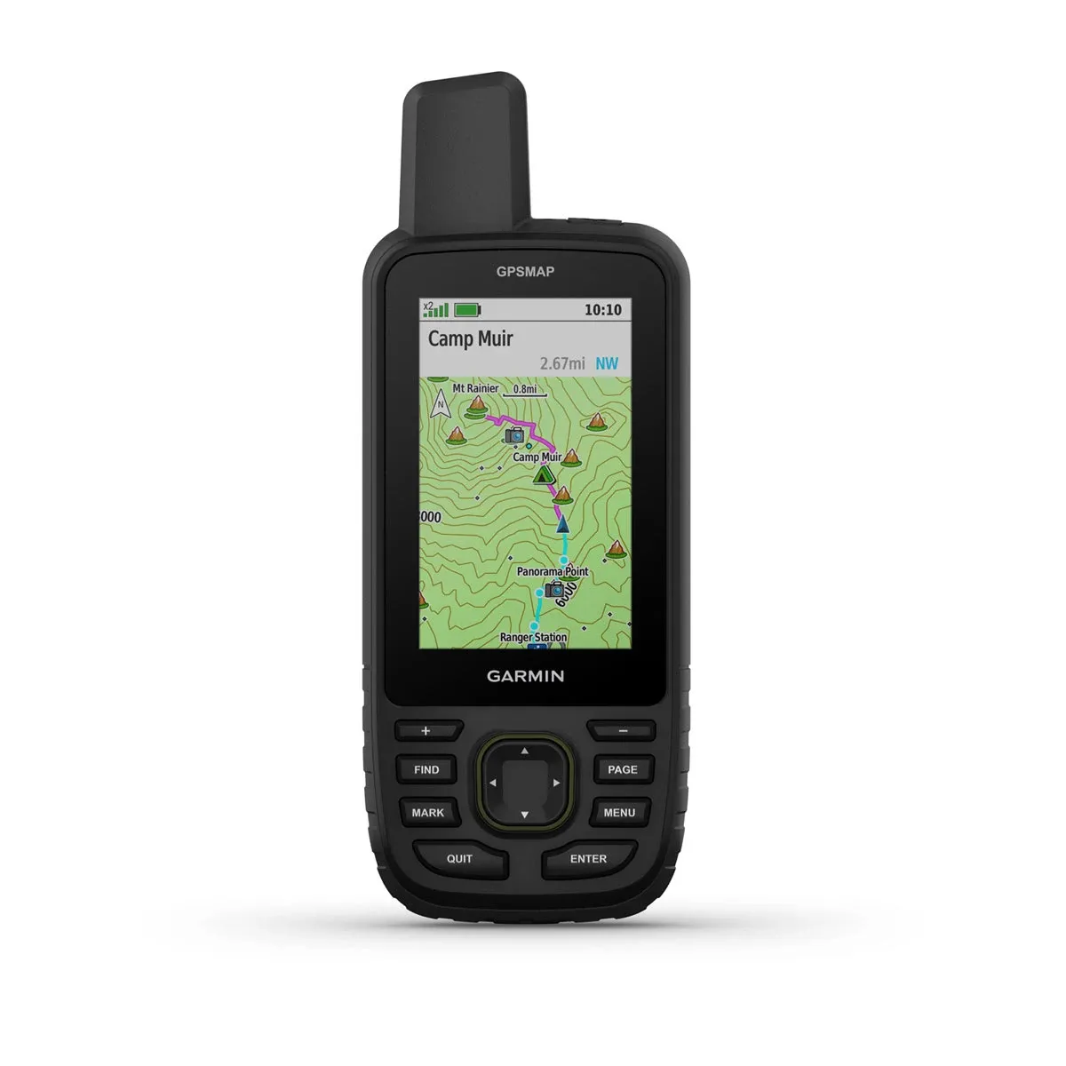 Garmin GPSMAP 67 Handheld GPS, Multi-Band GNSS, IPX7, 3 in Sunlight-Readable Color Display, Wi-Fi, Bluetooth, MOB Navigation