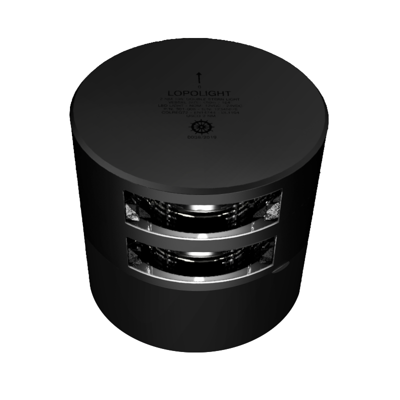Lopolight Stern Light, LED, 2NM, 10-32V, IP68, Horizontal Mount