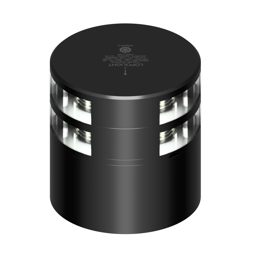 Lopolight 301-011 LED Masthead Light, 5 NM, Horizontal Mount, 10-32V, IP68