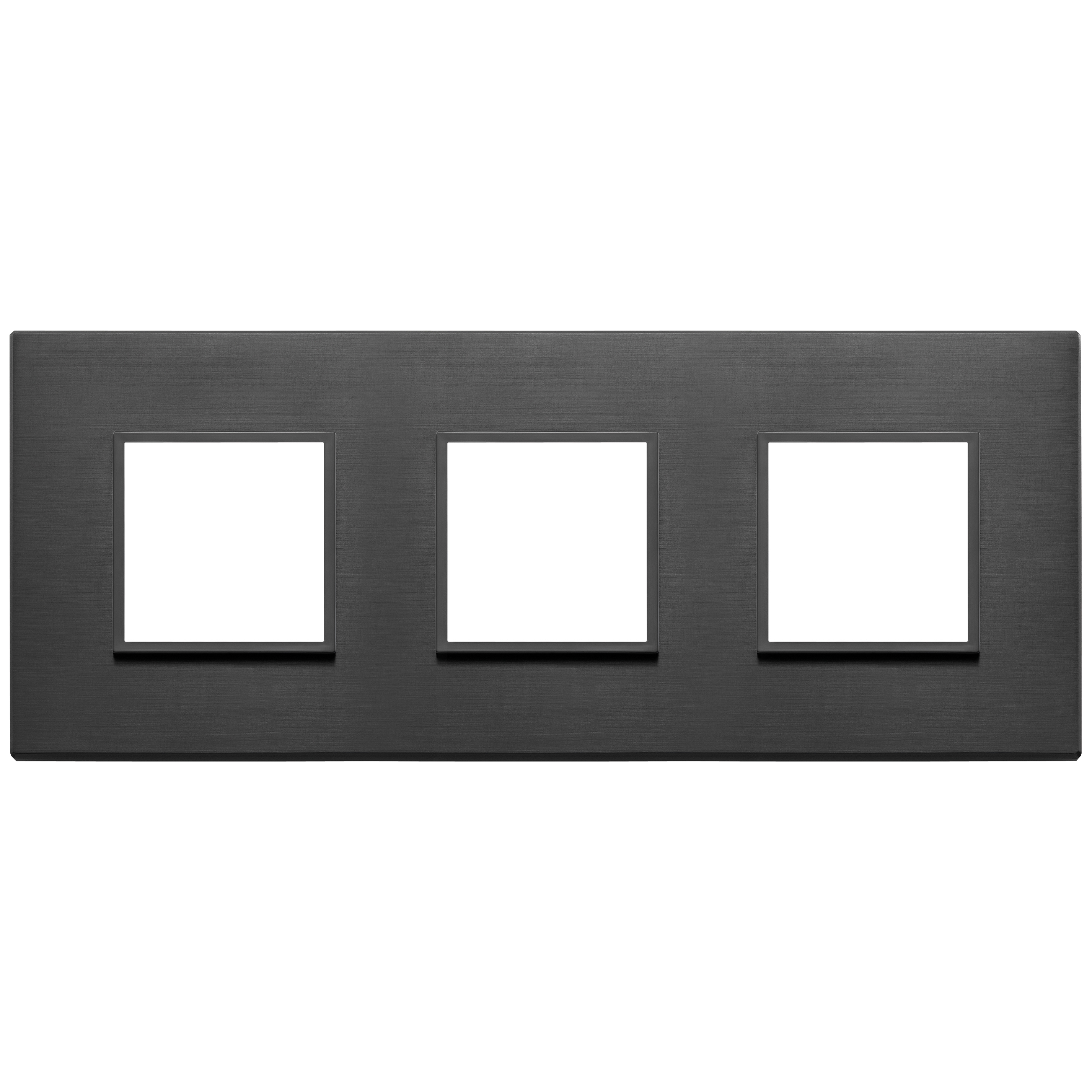 Vimar Eikon EVO 6-Module Cover Plate, 2+2+2 Layout, 71mm Centers