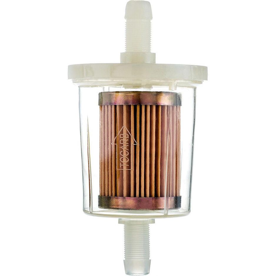 Attwood Marine Outboard Fuel Filter, 3/8 in Lines, 40 Micron, Clear Body