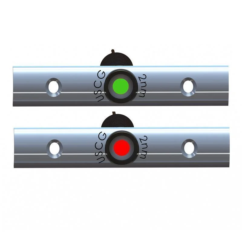 TACO Marine Rub Rail Mounted LED Navigation Light Set, 4 in, Port and Starboard, 12-14VDC, IP68, 2 NM