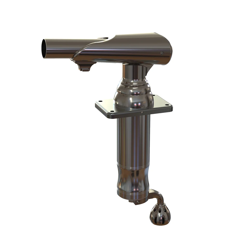 TACO Marine Grand Slam 300XL Outrigger Mount Pair, For 1-1/2 in Outriggers, For Hardtops up to 4.5 in, Single-Handle, Stainless Steel/Anodized Aluminum