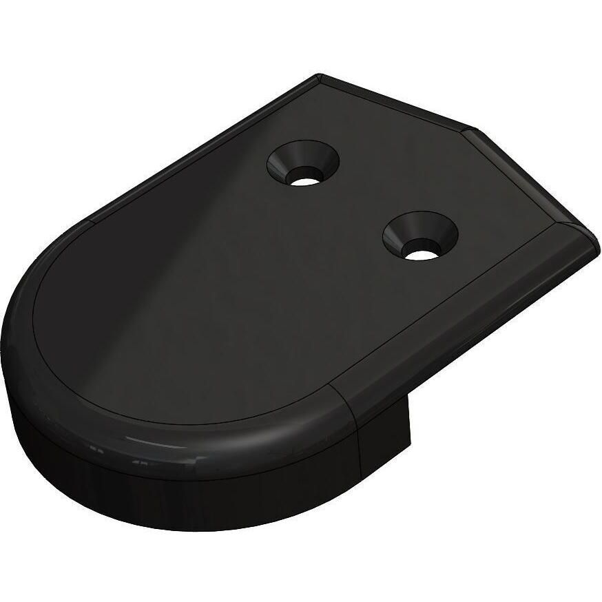 TACO Marine Rub Rail End Cap, For V11-2423 & V11-3426, 2 in, Black Nylon