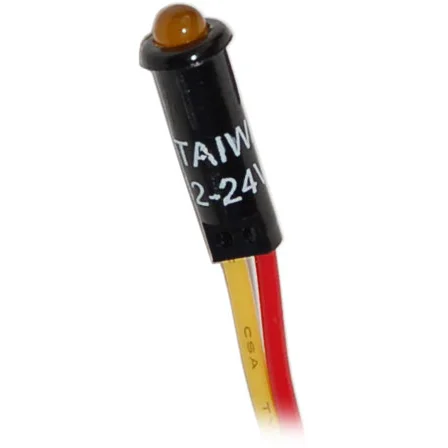Blue Sea Systems Panel LED Indicator Light, For Circuit Breaker Panels, 11/64 in Mounting Hole, Push-In Mount