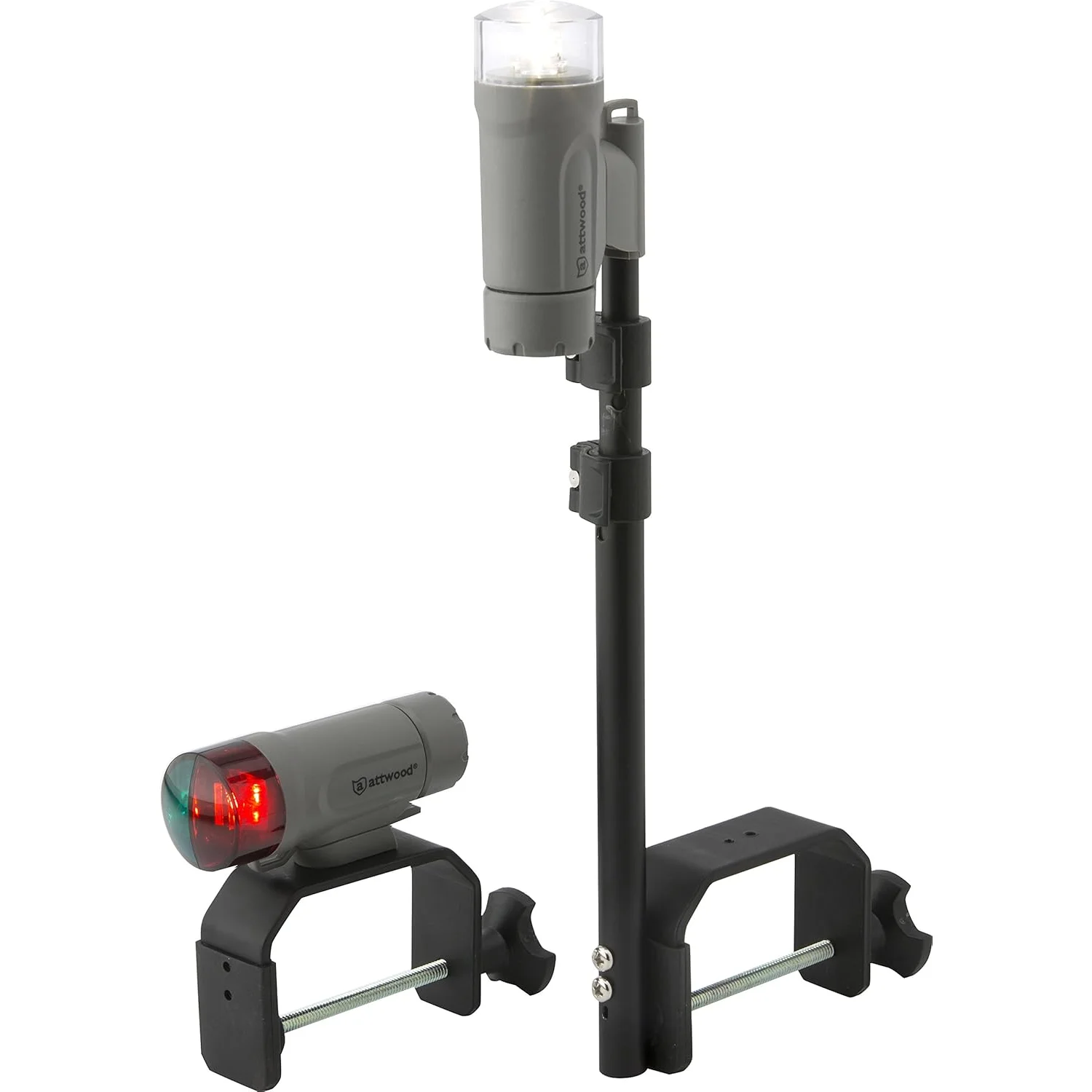 Attwood Marine Portable LED Navigation Light Kit, Bow & Stern, 3 AAA