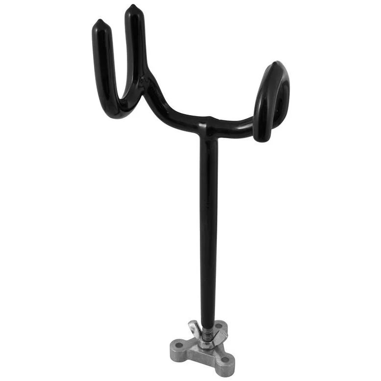 Attwood Marine Sure-Grip Steel Rod Holder, 3/8 in Coated Rod, Stainless Stem