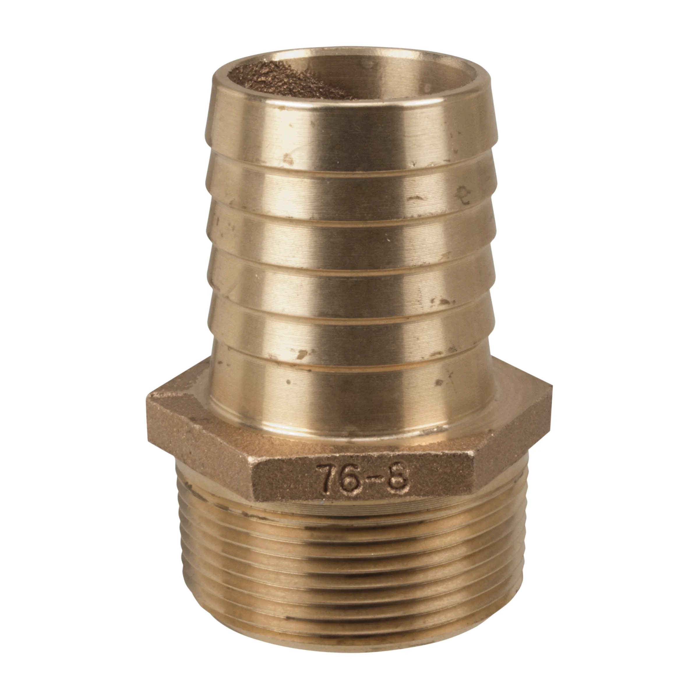 Perko Pipe to Hose Adapter, Cast Bronze, Straight, 5pk
