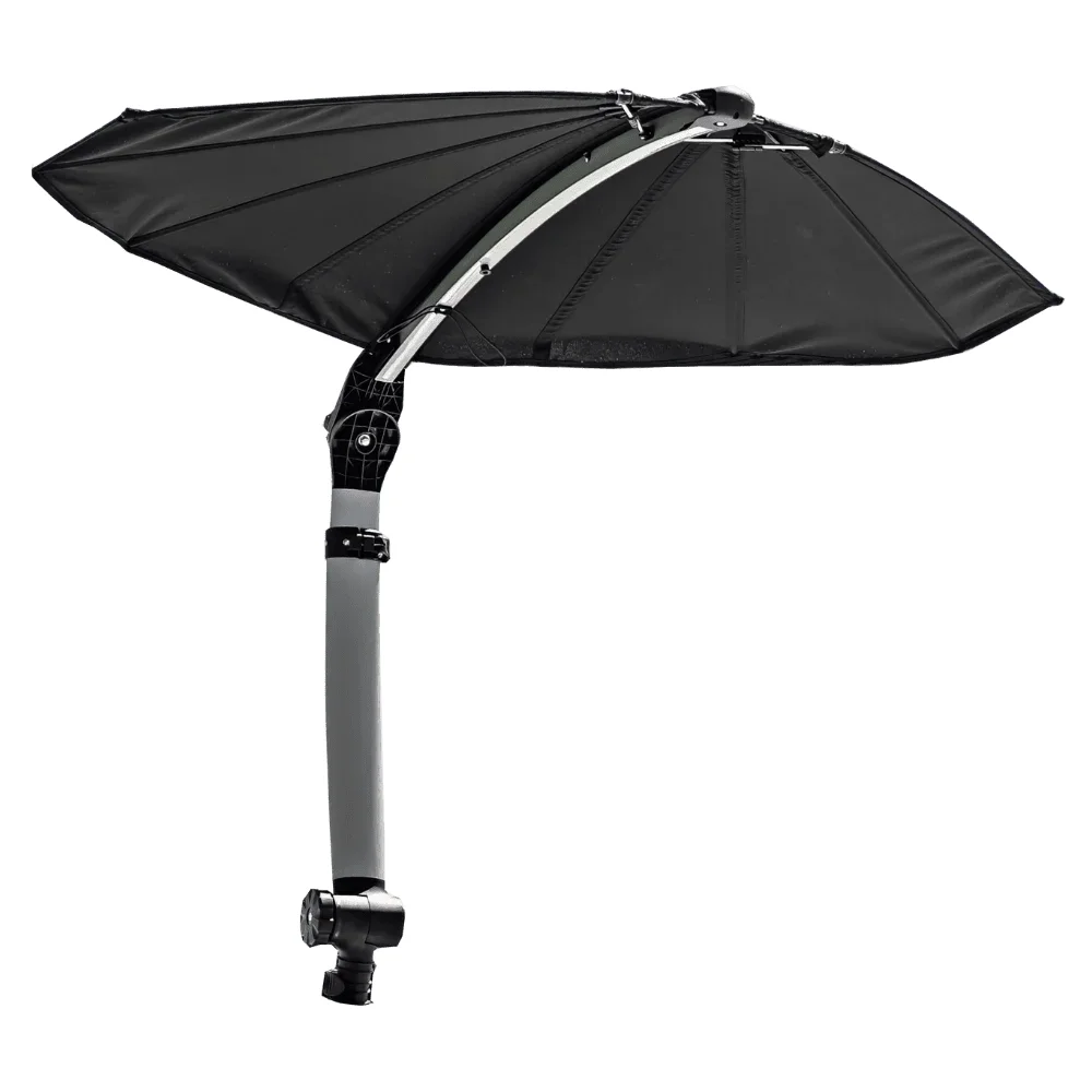 TACO Marine ShadeFin Mini Boat Shade, 60 x 38 in Coverage, UPF 50+, 36-52 in Adjustable Height