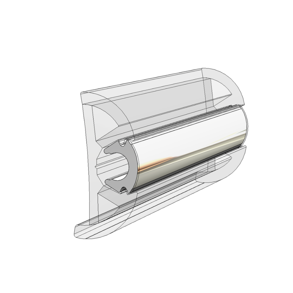 TACO Marine Flexible Vinyl Rub Rail Insert, 3/4 in x 1/2 in