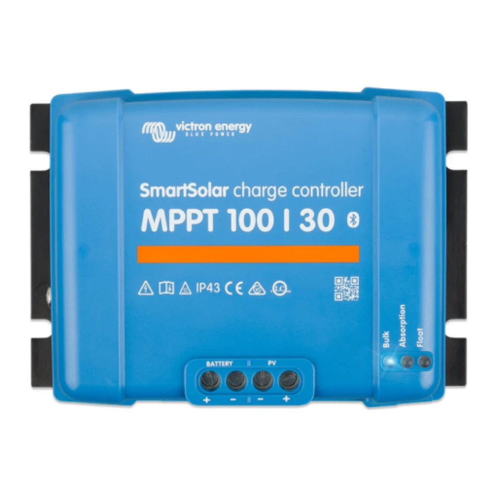 Victron Energy SmartSolar MPPT Charge Controller, 12/24V, 100V PV Input, VE.Direct, Bluetooth