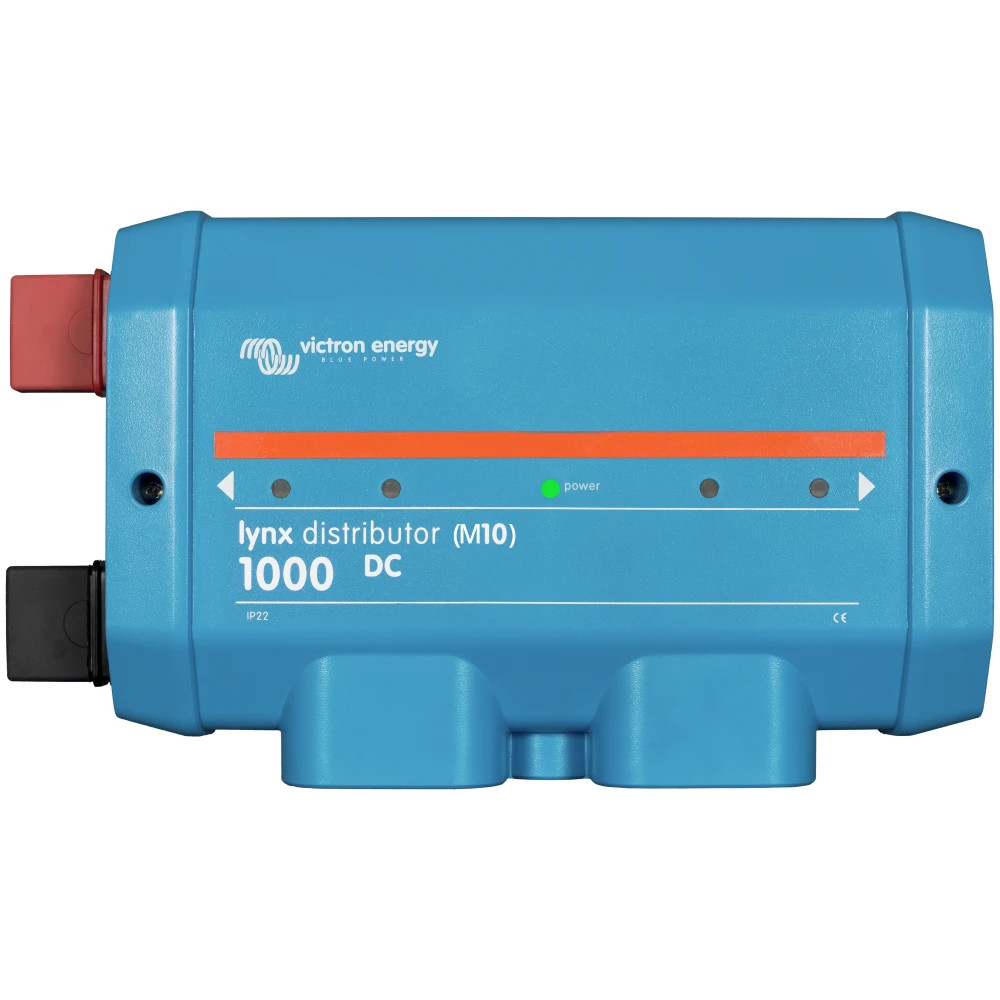 Victron Energy Lynx Distributor DC Busbar, 1000A, 9-60VDC, 4 Fused Connections, LED Fuse Monitoring