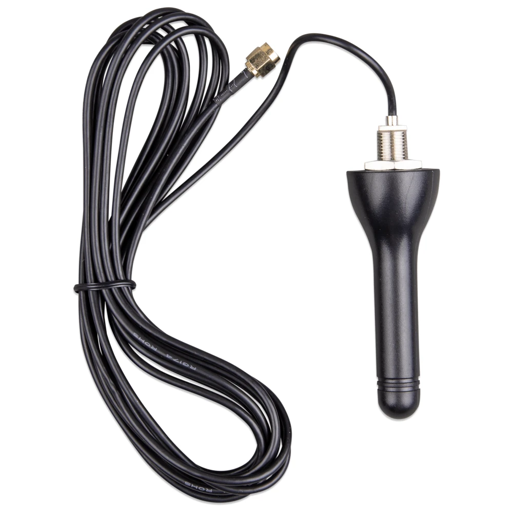 Victron Energy Outdoor GSM Antenna, For GX LTE 4G, Screw Mount, 3.0 m RG-316 Cable, SMA Male