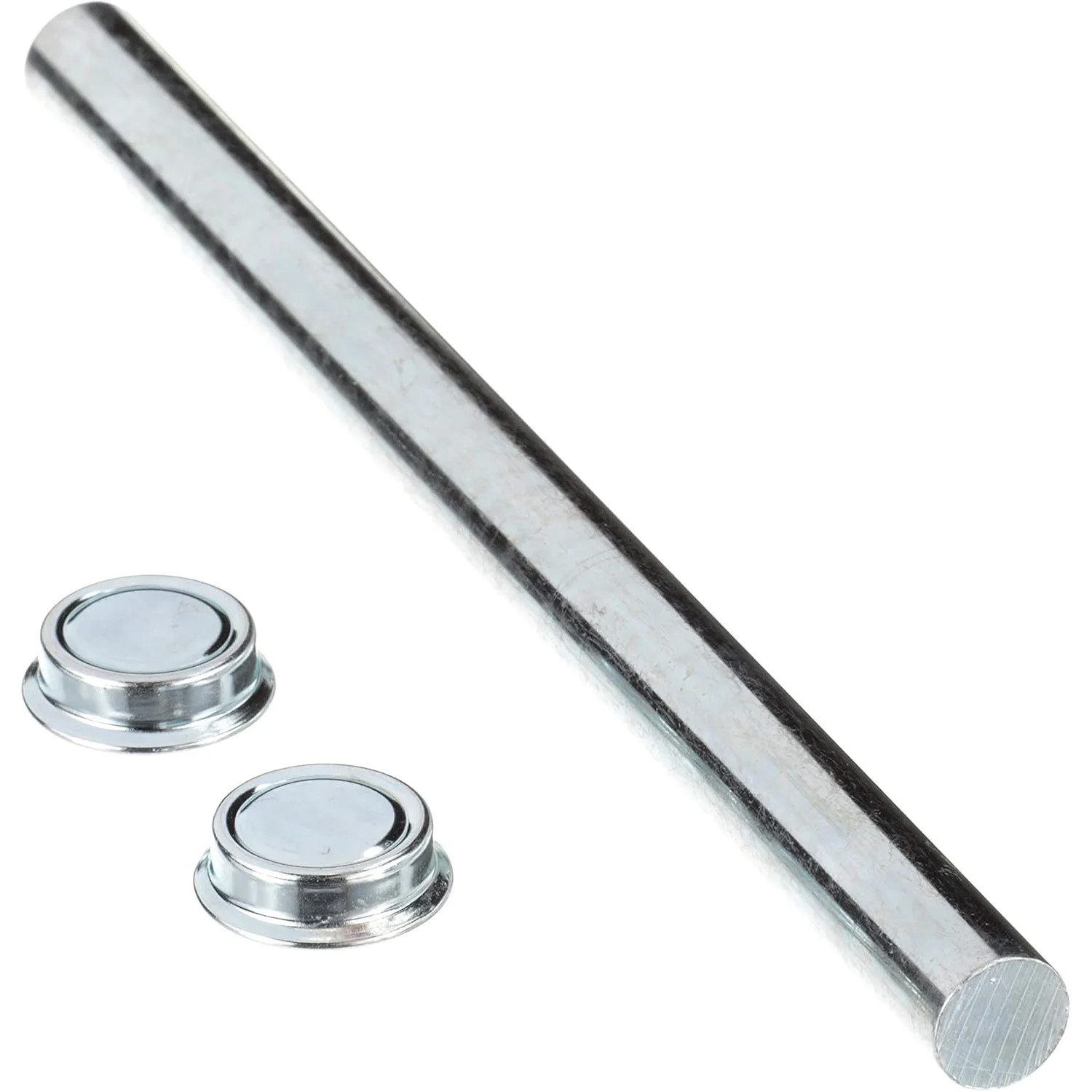 Attwood Marine Roller Shaft Set, 5/8 in, Zinc-Plated Steel, Pal Nuts