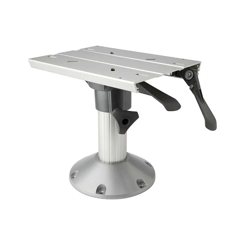 Attwood Marine 278 ProGlide Seat Mount with Slider, For 2-7/8 in Posts, Long Handle