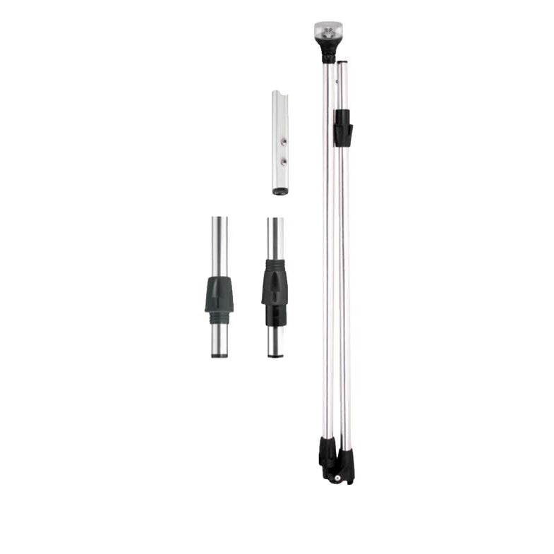 Attwood Marine LightArmor LED All-Round Folding Pole Light, 2-Pin Standard Pole, 10.5-14.4V DC, 2-Mile 360° Visibility