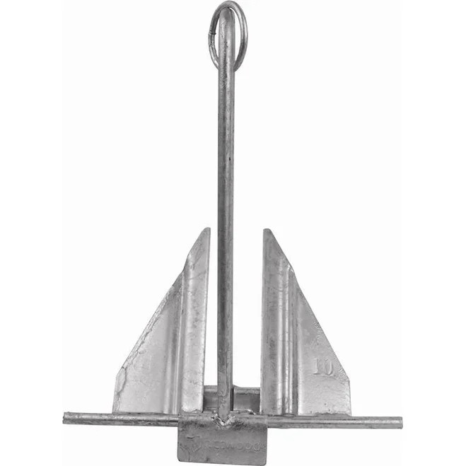 Attwood Marine Slip-Ring Penetrating Fluke Anchor, Hot Dip Galvanized Steel