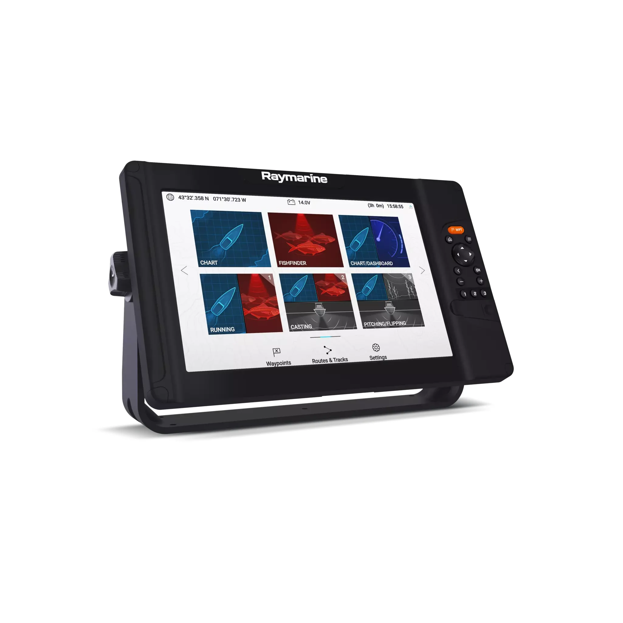 Raymarine Element S Chartplotter with Single Channel Sonar, 10Hz GPS/GNSS, High CHIRP, NMEA 2000, 8-16V, IPX6/IPX7