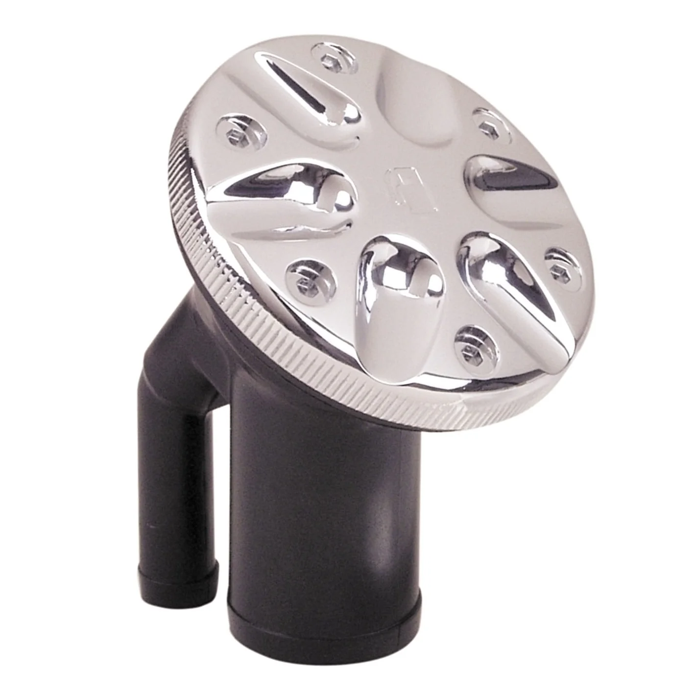 Perko Vented Deck Fill, 1-1/2 in Hose, Angled Neck, Chrome Plated Bronze Cap