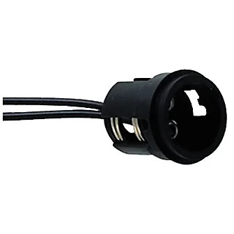 Perko Double Contact Bayonet Socket, Black Polymer Body, 3/4 in OD