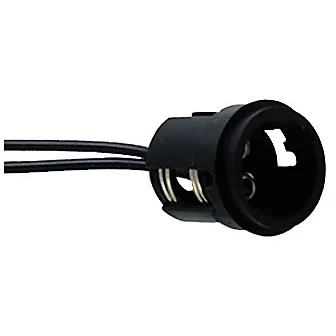 Perko Double Contact Bayonet Socket, Black Polymer Body, 3/4 in OD