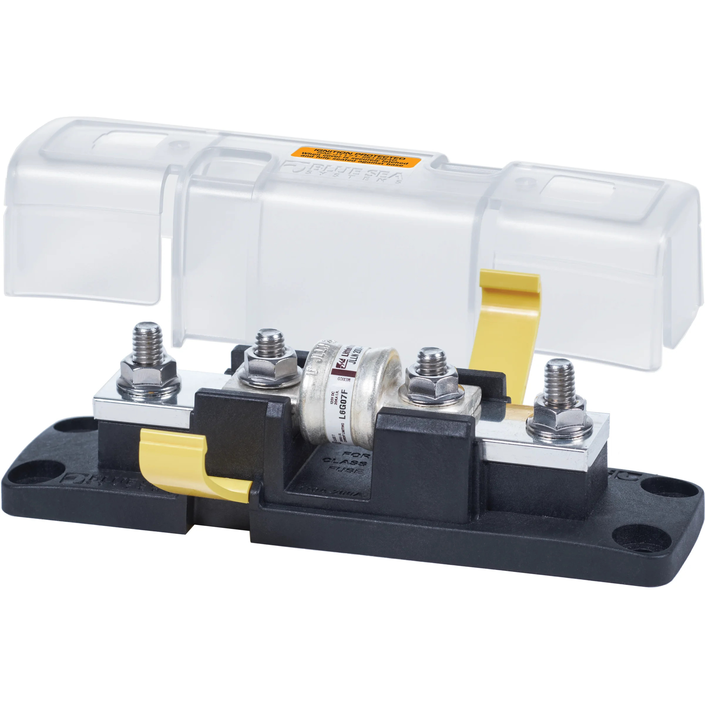 Blue Sea Systems Class T Fuse Block with Insulating Cover, 160V DC