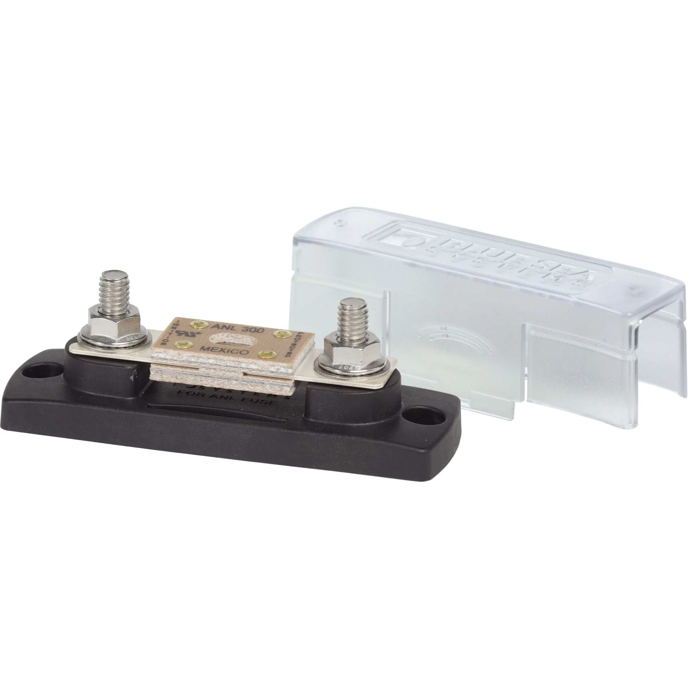 Blue Sea Systems ANL Fuse Block with Insulating Cover, 32V DC, 5/16 in (M8) Stainless Steel Studs