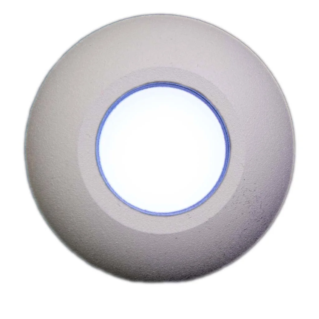 Plash Gravity Surface Mounted LED Deck Light, 6000K Cool White Light, White Housing, 105 Lumens, 1.2W, IP67