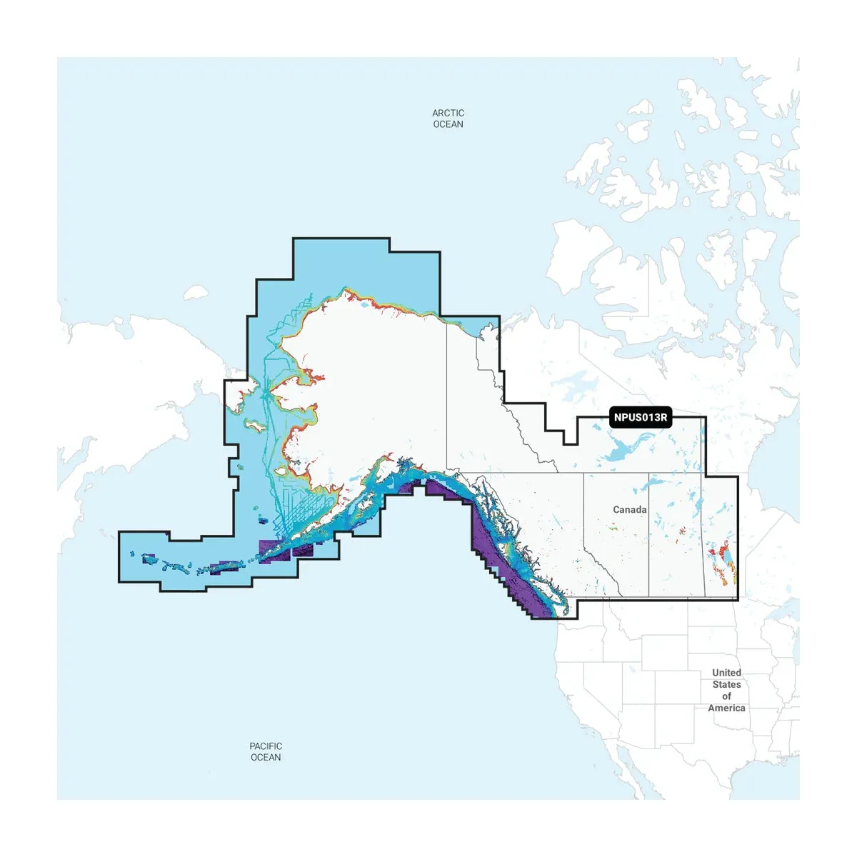 Garmin Marine Charts, Canada West & Alaska, Lakes Rivers and Coastal Coverage, microSD/SD