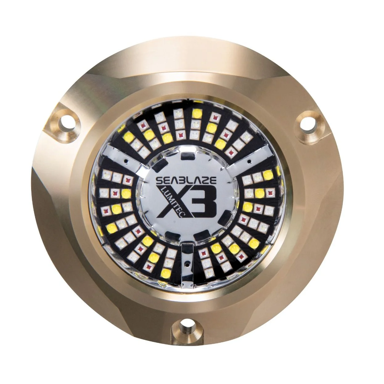 Lumitec SeaBlaze X3 Surface Mount LED Underwater Light, 10-30V, 8000 Lumens, Bronze Housing