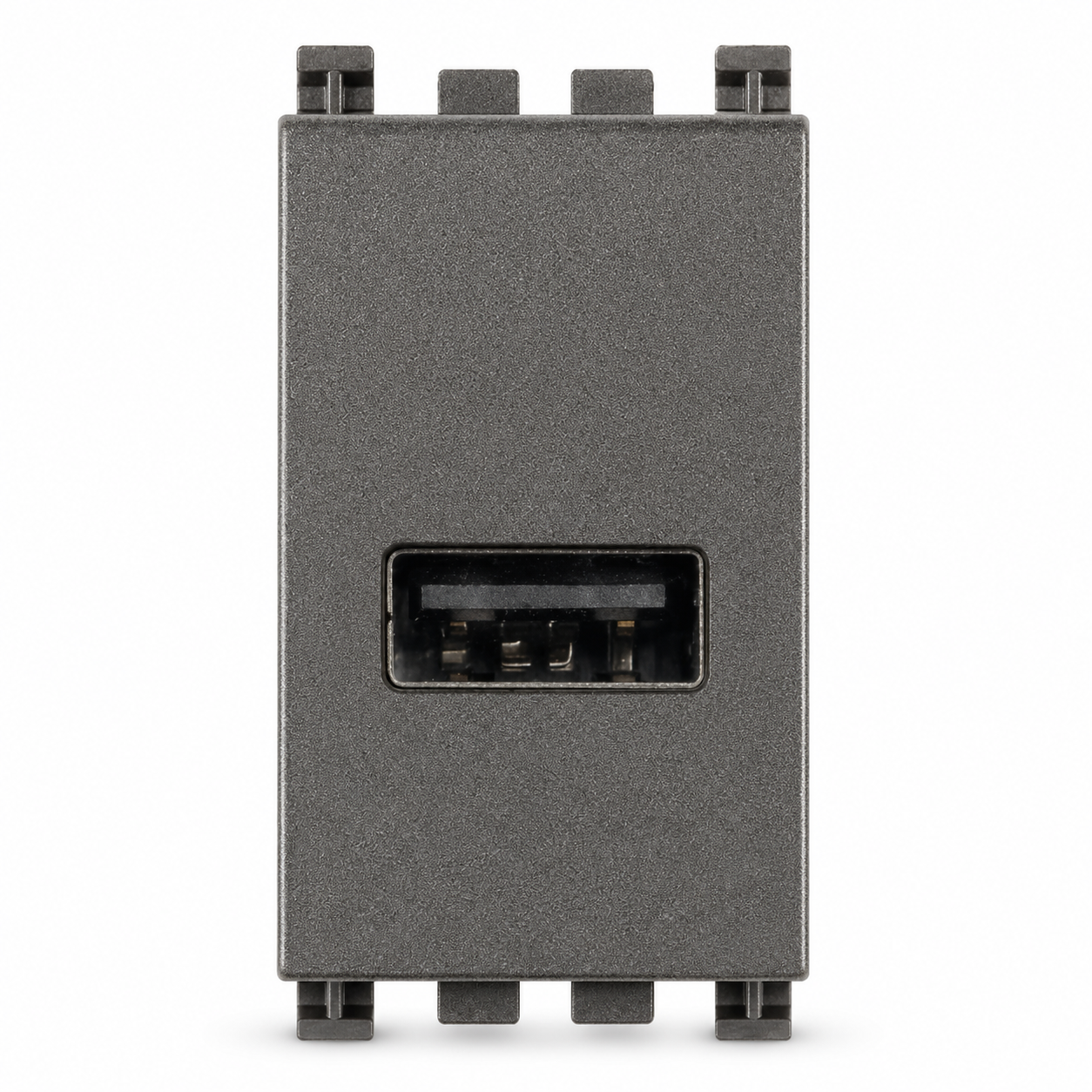 Vimar ARKÉ Series USB-A Connector, 10-32VDC to 5VDC, Grey Housing