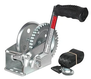 Jif Marine 1600Pound Trailer Winch With Strap (W1600D)