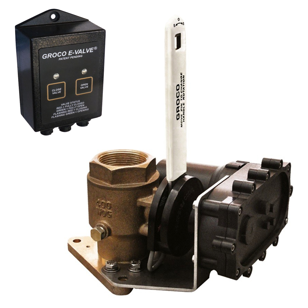 GROCO 3" Bronze Electric Flanged Seacock - 24V FBVE-3000 24V