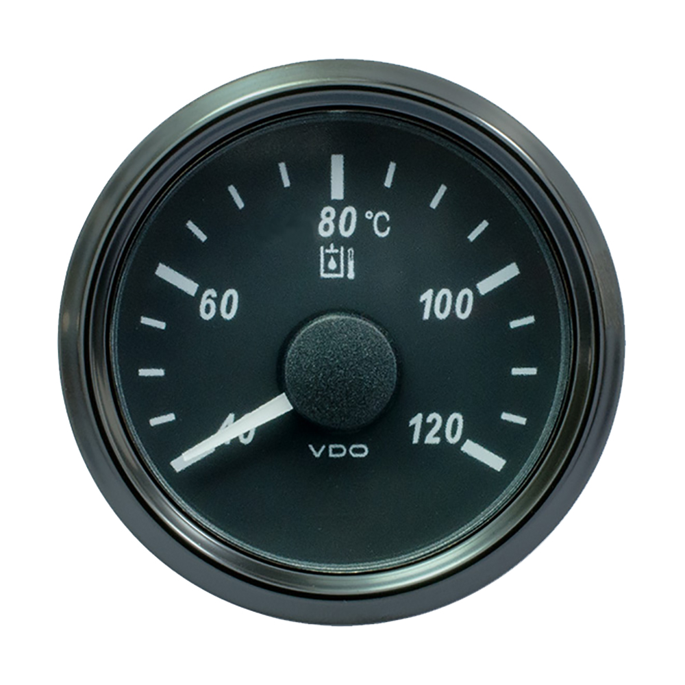 VDO SingleViu 52mm (2-1/16") Hydraulic Oil Temp. Gauge - 120°C - 291-22 Ohm A2C3833510030