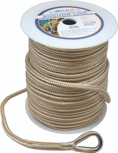 Sea Dog Marine Double Nylon Anchor Line 1/2"X100' (302112100G/W-1)