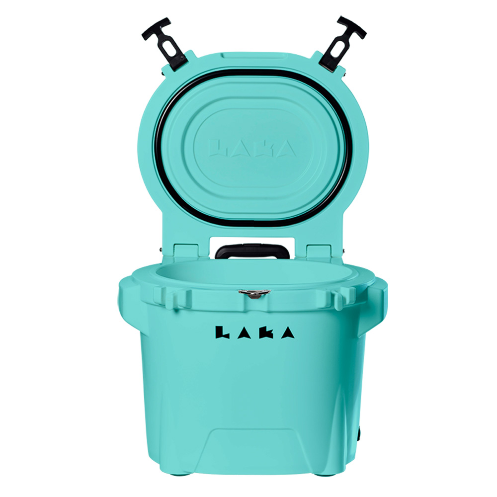 LAKA Coolers 30 Qt Cooler w/Telescoping Handle & Wheels - Seafoam 1082