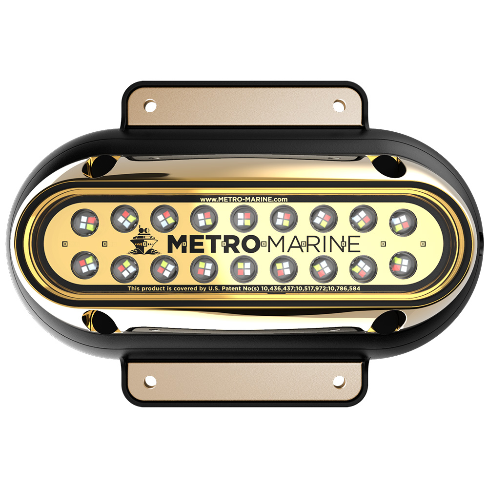 Metro Marine High-Output Elongated Surface Mount Light w/Intelligent Full Spectrum LEDs - RGBW, 90° Beam F-SME1-H-FS-90