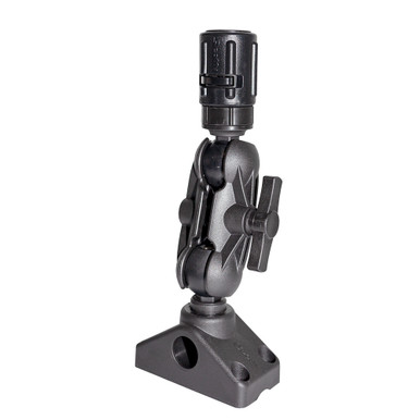 Scotty 162 1.5" Ball Mount w/Gear Head Post & 241 Side Deck Mount 0162
