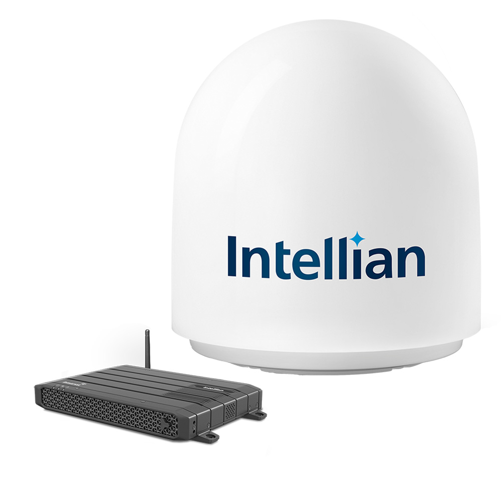 Intellian FB500 Inmarsat Fleet Broadband Maritime Terminal w/ Stand-Alone BDU F4-A500-S